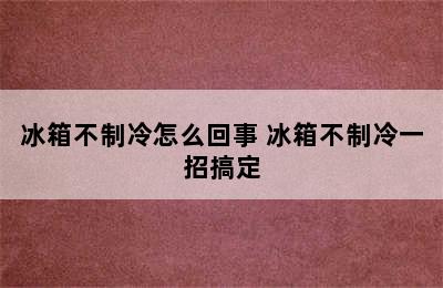 冰箱不制冷怎么回事 冰箱不制冷一招搞定